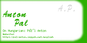 anton pal business card